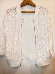 Lace Bomber Jacket Size S/ M/ L