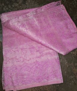 Pink Embroidered Fabric