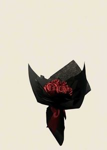 Red Satin Rose Bouquet
