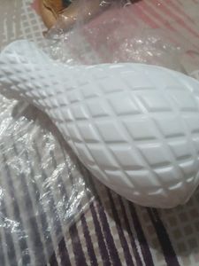 Textured White Vase its plastic