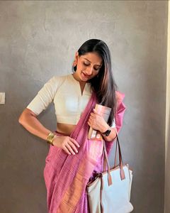 Trending Cream Colour  Blouse