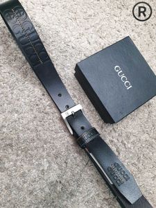 Gucci Black Leather Belt