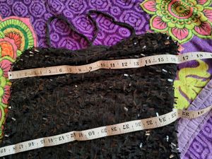 Black Sparkling Sequin Cami Top