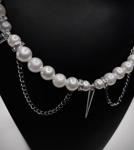 Devil’s Angel- A White Gothic Necklace