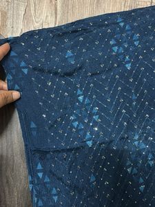 Blue Embellished kaftan