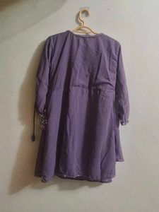 Elegant Purple Kurta Set