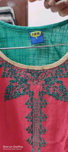 Combo of two (2)  Cotton kurties -pink and  megenta blue comfortable and hand washable