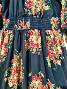 Black Floral Gown 🖤🌹