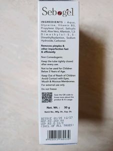 Sebogel Salicylic Acid &amp; Nicotinamide Gel