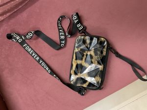 Leopard Print &#39;Forever Young&#39; Crossbody