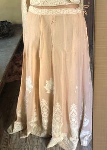 Pinkish Beige Lehenga Choli And Beautiful Duppatta