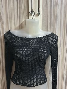 Crochet Long Sleeve Top
