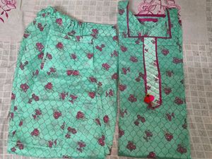 sea green kurta set