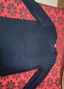 Sparkly Navy Blue Top