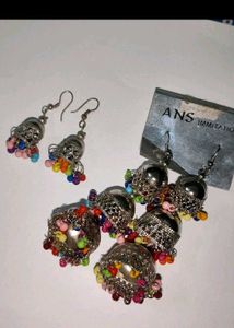 COMBO Colorful Jhumka Earrings
