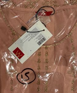 Peach Printed Kurti