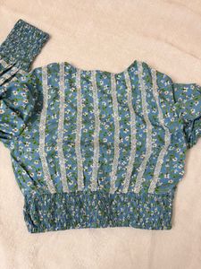 Floral Print Crop Top