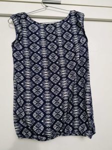 Patterned Sleeveless Top