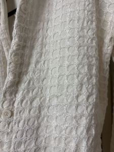 Self patterned Korean shirt