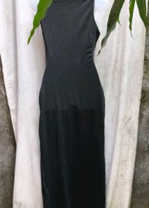 Elegant Black Midi Dress