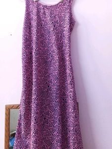 Patterned Midi Dress