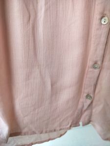 Light Pink Shirt Top For Women