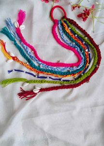 Colorful Braided Hair Tie