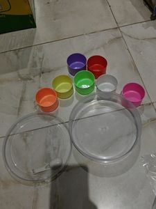 7 Pcs Masala Dani All Type Used With Container