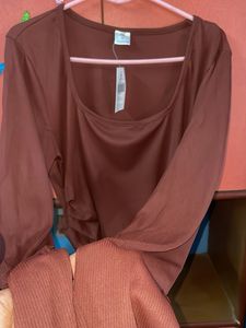 Streetstyle Brown Long Sleeve Brand New Top