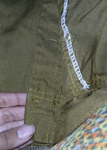 Olive Green Readymade Saree Blouse