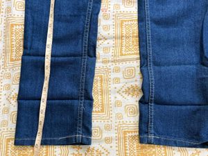 Blue Denim Straight Fit Pant