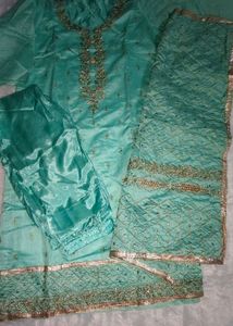 Beautiful Embroidery Work Kurta Set For Women