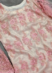 Heavy Embroidered Pink 🩷 Kurta