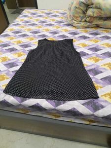 Black &amp; White Polka Dot Top