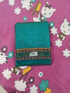 Brand New Assam Soft Silk Saree Sea Green Colour