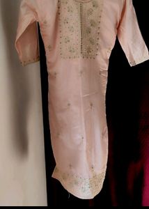 Peach Kurti Set