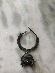 Black Oxidised Jhumka
