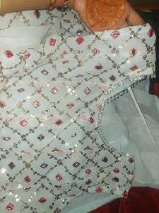White Plazo Set