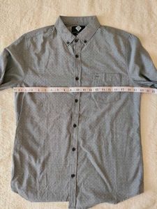 Grey Button-Down Shirt