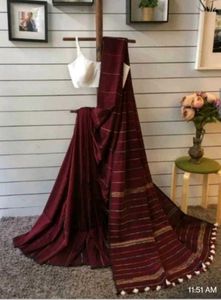 Elegant Maroon Saree