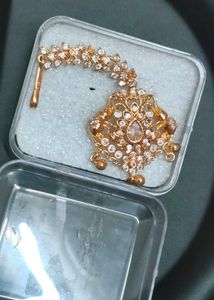 Gold-tone & Crystal Tikka Headpiece