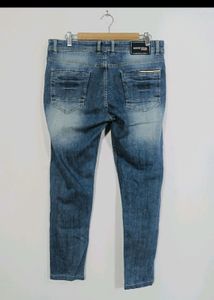 Men Blue Denim Pant