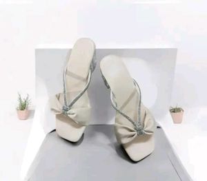 Bow Detail Heeled Mules