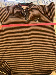 Striped Jet Army Polo T-Shirt