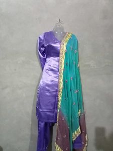 Purple Satin Suit