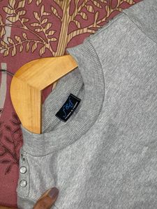 Grey Marl Fitted Top
