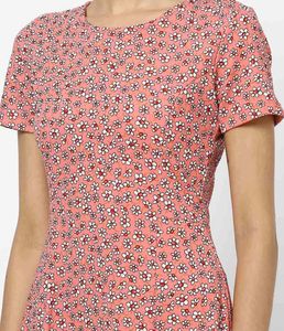 Peach Cute A Line dress