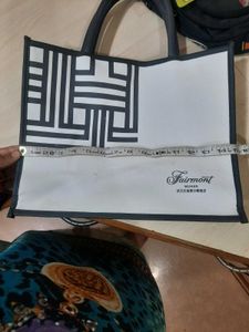Geometric Print Tote Bag