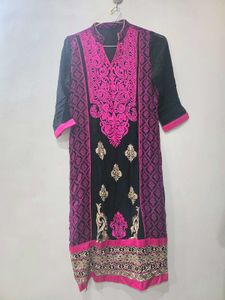 Black And pink Suit Set