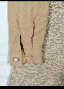 Elegant Tan Midi Shirt Dress10/10